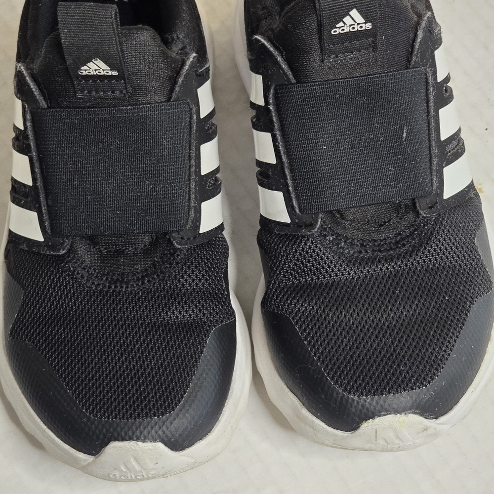 adidas ActiveRide 2.0 Running Shoes Kids Size 12K Black White Slip-On Sneakers - Picture 9 of 10